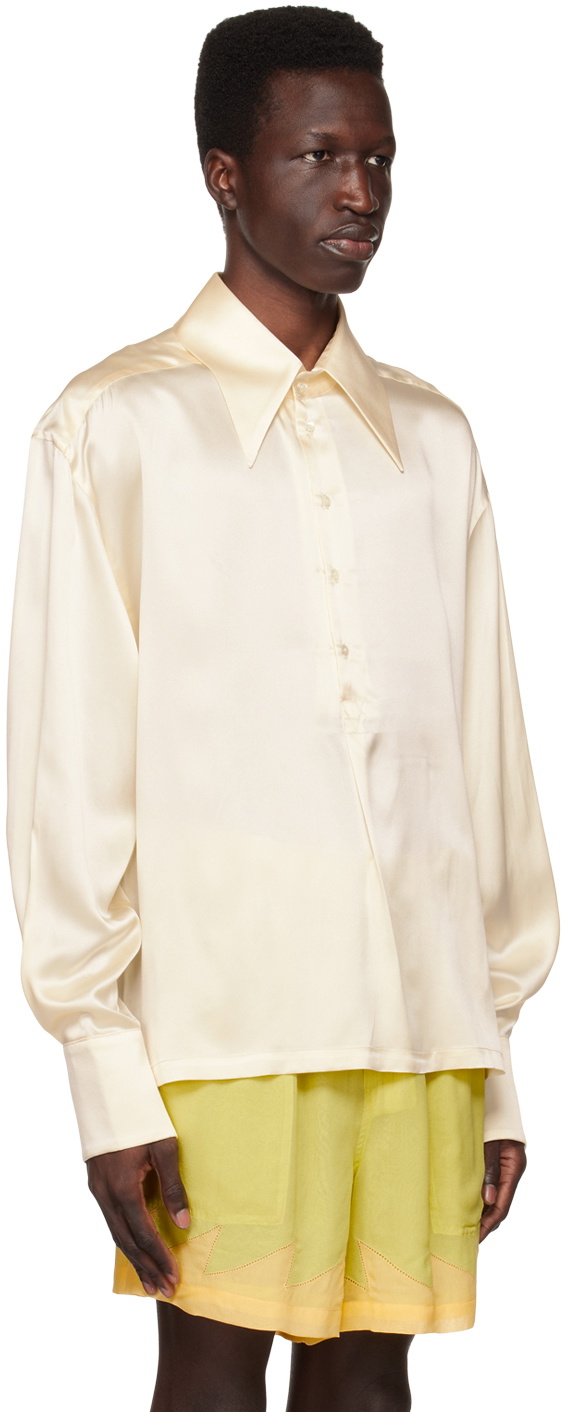 S.S.Daley Off-White Spread Collar Shirt