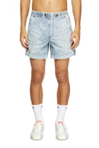 Diesel Shorts in marbled denim - Denim short pants - Unisex - Blue