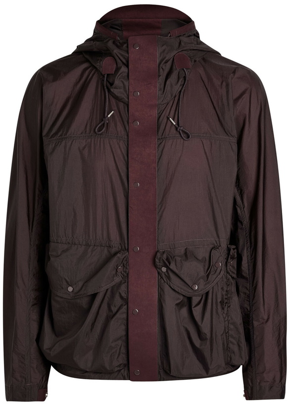 Photo: Ten C Skye Panelled Shell Jacket Dark Brown