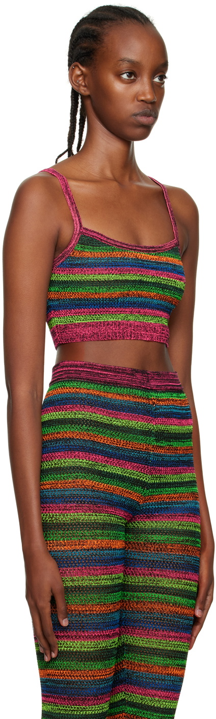 AGR Multicolor Cropped Tank Top