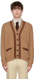 Ernest W. Baker SSENSE Exclusive Tan Virgin Wool Cardigan