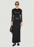 Balenciaga Denim Maxi Skirt