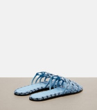 Loewe Paula's Ibiza Petal Anagram canvas slides