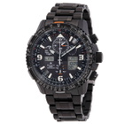 Citizen Promaster Skyhawk A-T Perpetual Alarm World Time Chronograph Analog-Digital Black Dial Mens Watch JY8075-51E