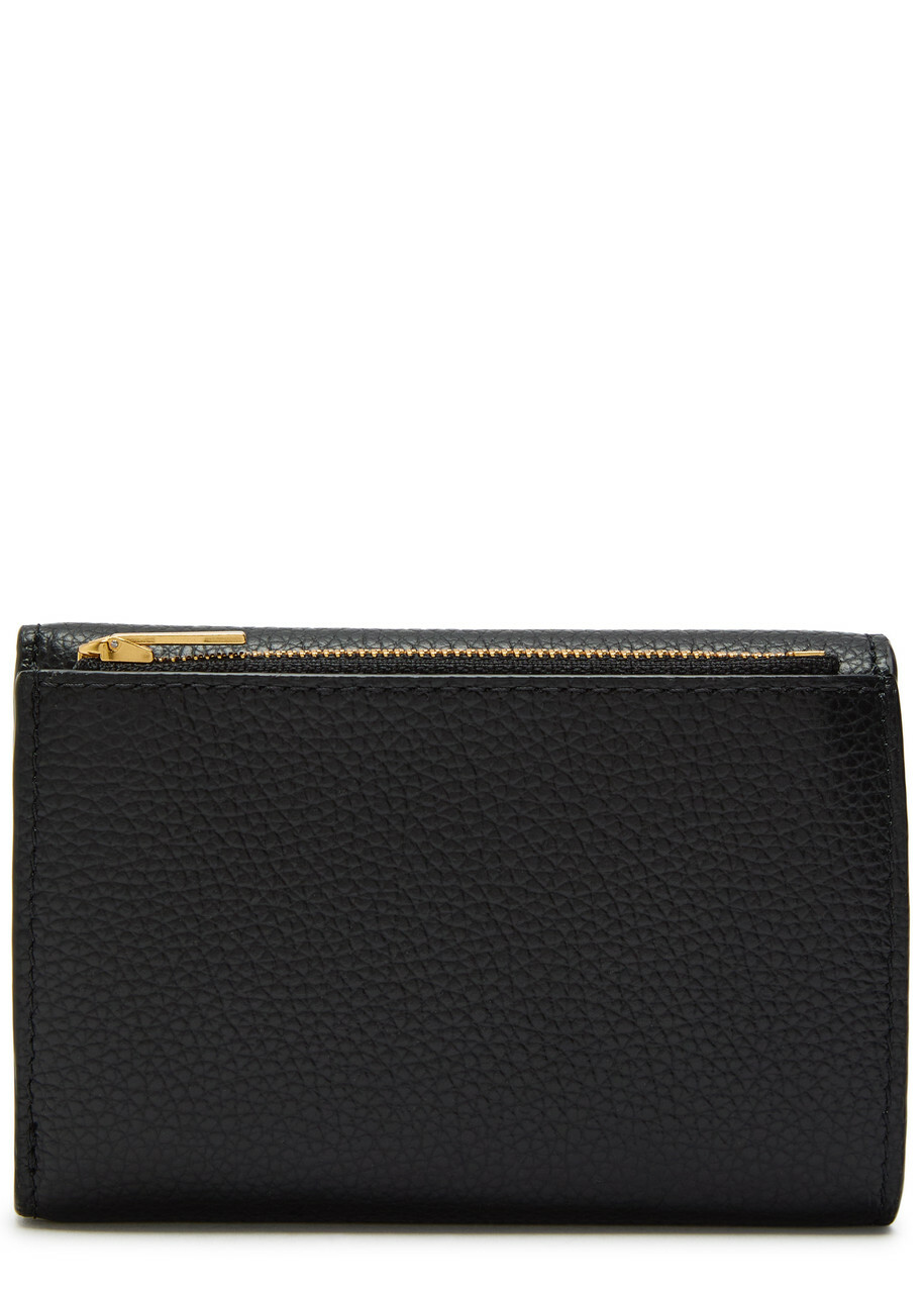 Mulberry Logo Grained Leather Wallet - Black - One Size