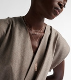 Messika Move Uno Large 18kt rose gold necklace with diamonds