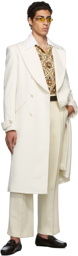 Casablanca Off-White Merino Wool Pleated Trousers