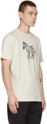 PS by Paul Smith Off-White Paint Splash Zebra T-Shirt
