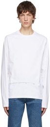 Tom Wood White Organic Cotton Long Sleeve T-Shirt