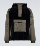 Giorgio Armani - Shearling-paneled hooded down jacket
