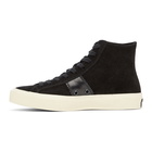 Tom Ford Black Cambridge High-Top Sneakers