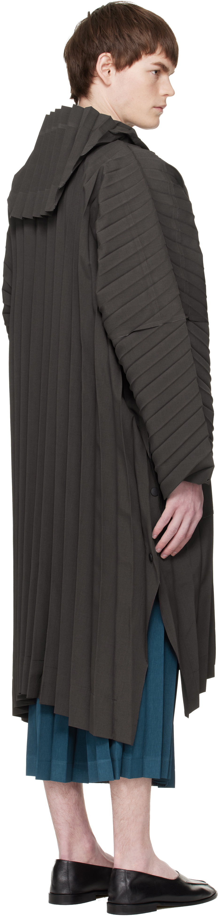 HOMME PLISSÉ ISSEY MIYAKE Brown Edge Light February Coat