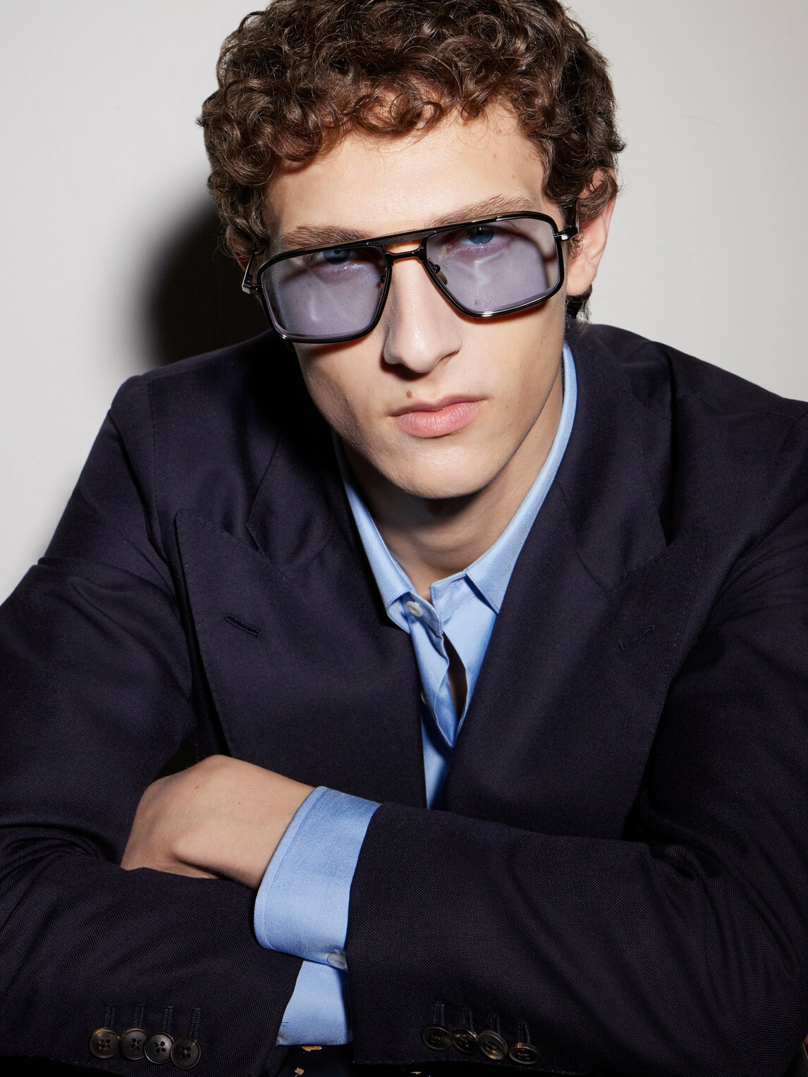 Jacques Marie Mage - Earl Aviator-Frame Titanium Sunglasses