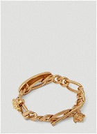 Versace Logo Nameplate Bracelet male Gold