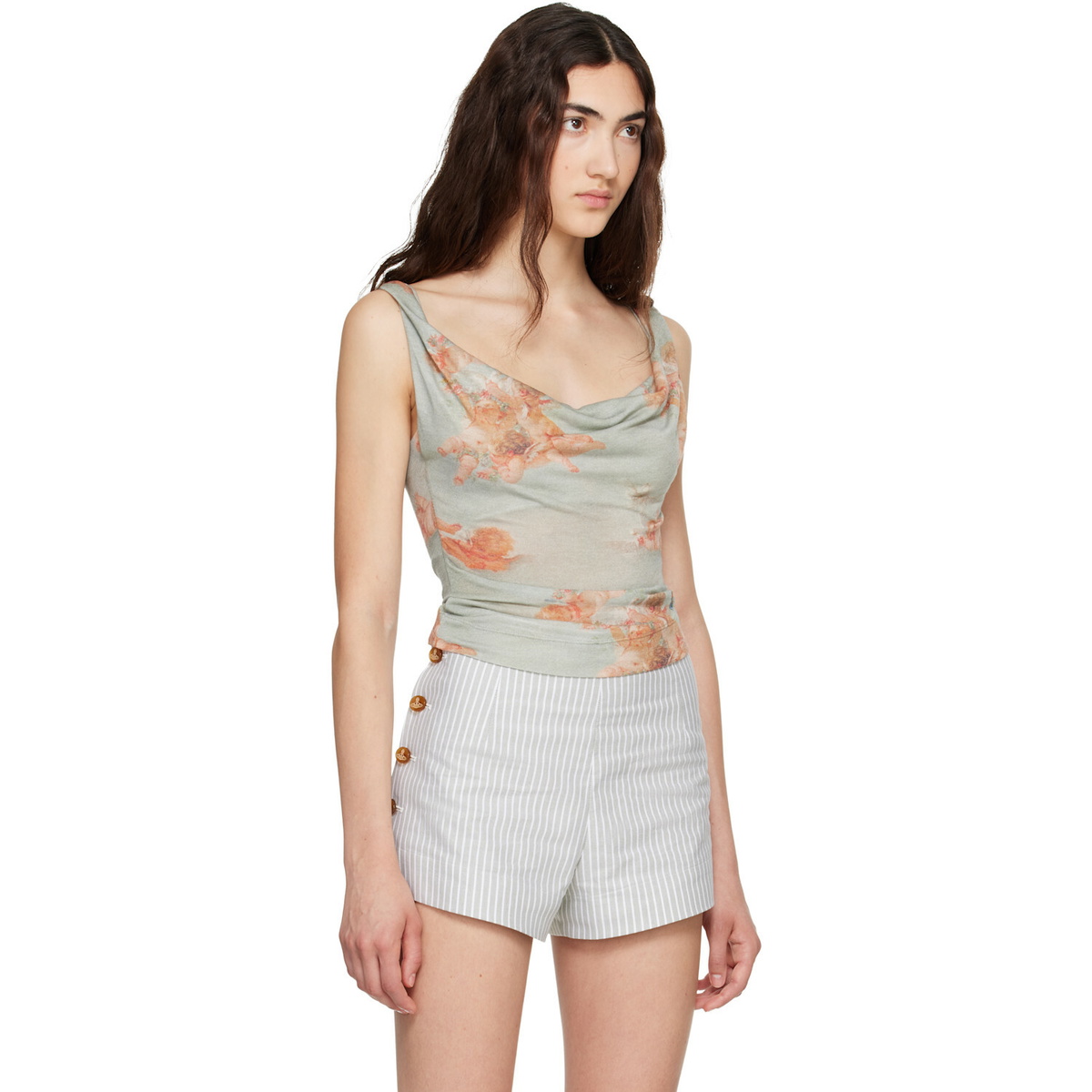 Vivienne Westwood Green Anna Tank Top