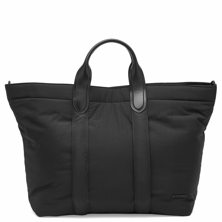 Photo: Jacquemus Men's Le Tote Nylon Tote in Black 