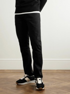 TOM FORD - James Rubber-Trimmed Leather, Suede and Nylon Sneakers - Black