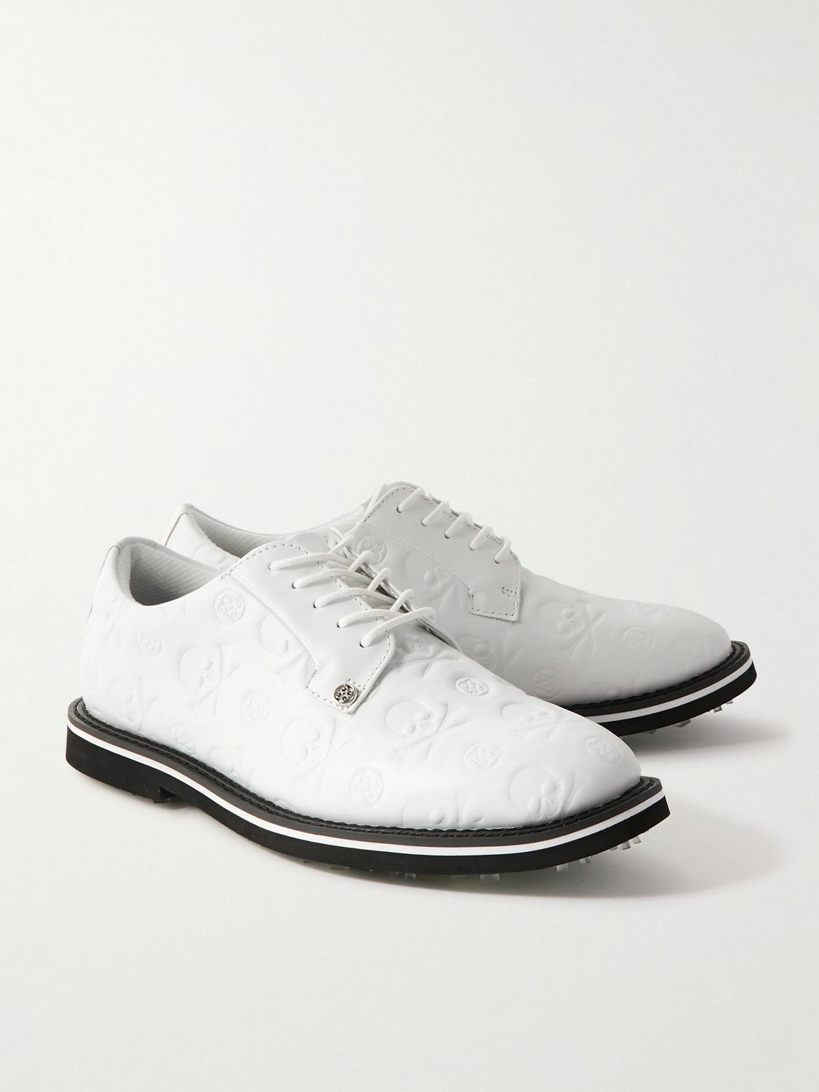 G/FORE - Gallivanter Logo-Debossed Leather Golf Shoes - White G/FORE