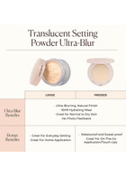 Laura Mercier Translucent Loose Setting Powder Ultra Blur - Rose - Translucent Honey