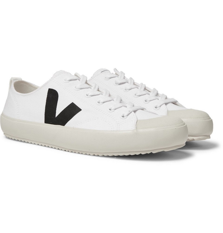 Photo: Veja - Nova Rubber-Trimmed Organic Cotton-Canvas Sneakers - White
