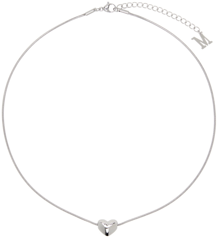 Marland Backus Silver Baby Heart Necklace