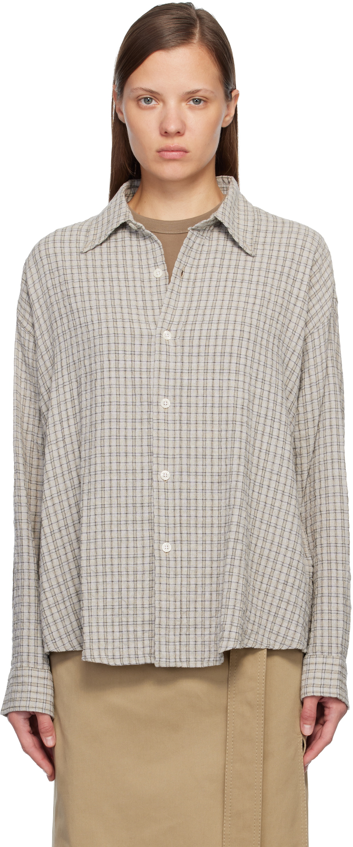 mfpen Gray Button Down Shirt