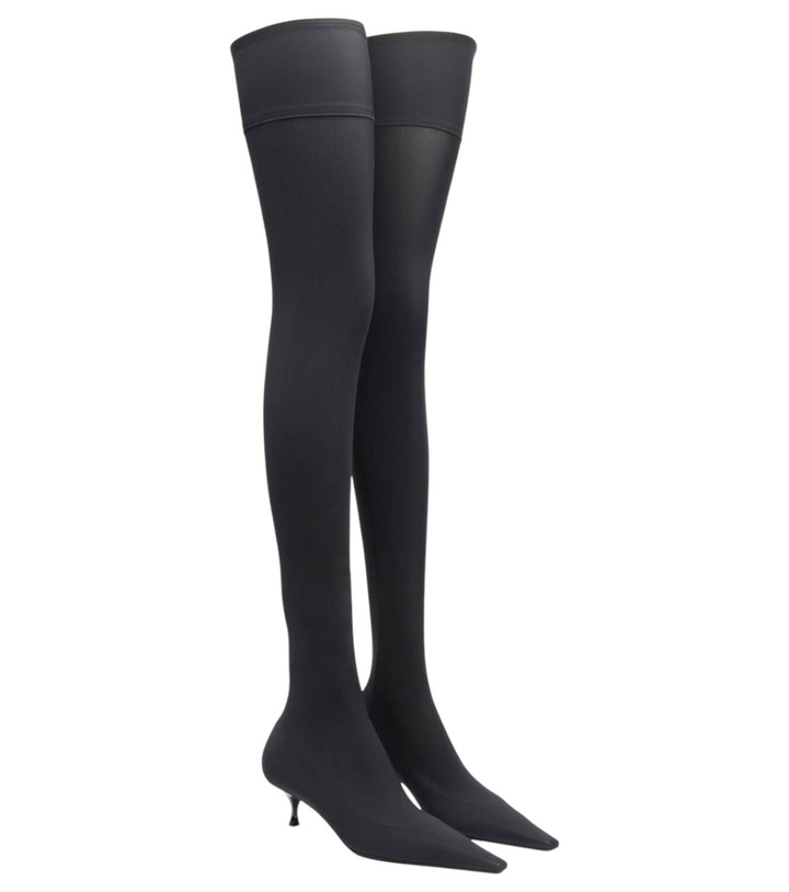 Photo: Victoria Beckham 45 jersey over-the-knee boots