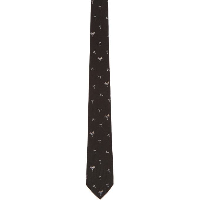 Photo: Paul Smith Black Martini Tie