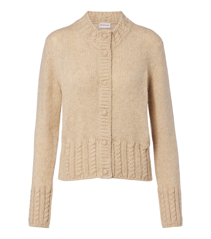 Photo: Moncler Alpaca and wool-blend cardigan