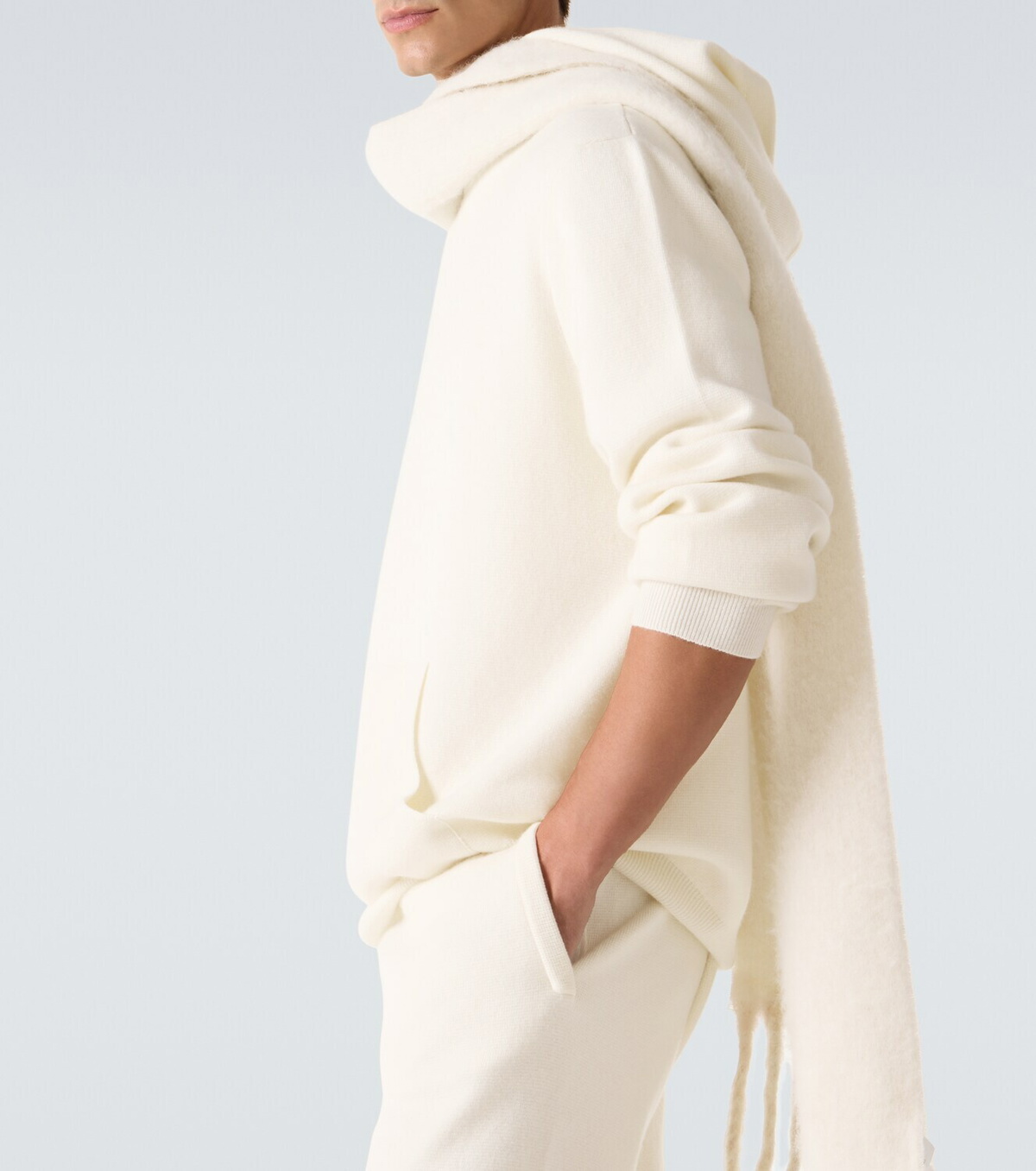 God's True Cashmere Cashmere hoodie with amethyst