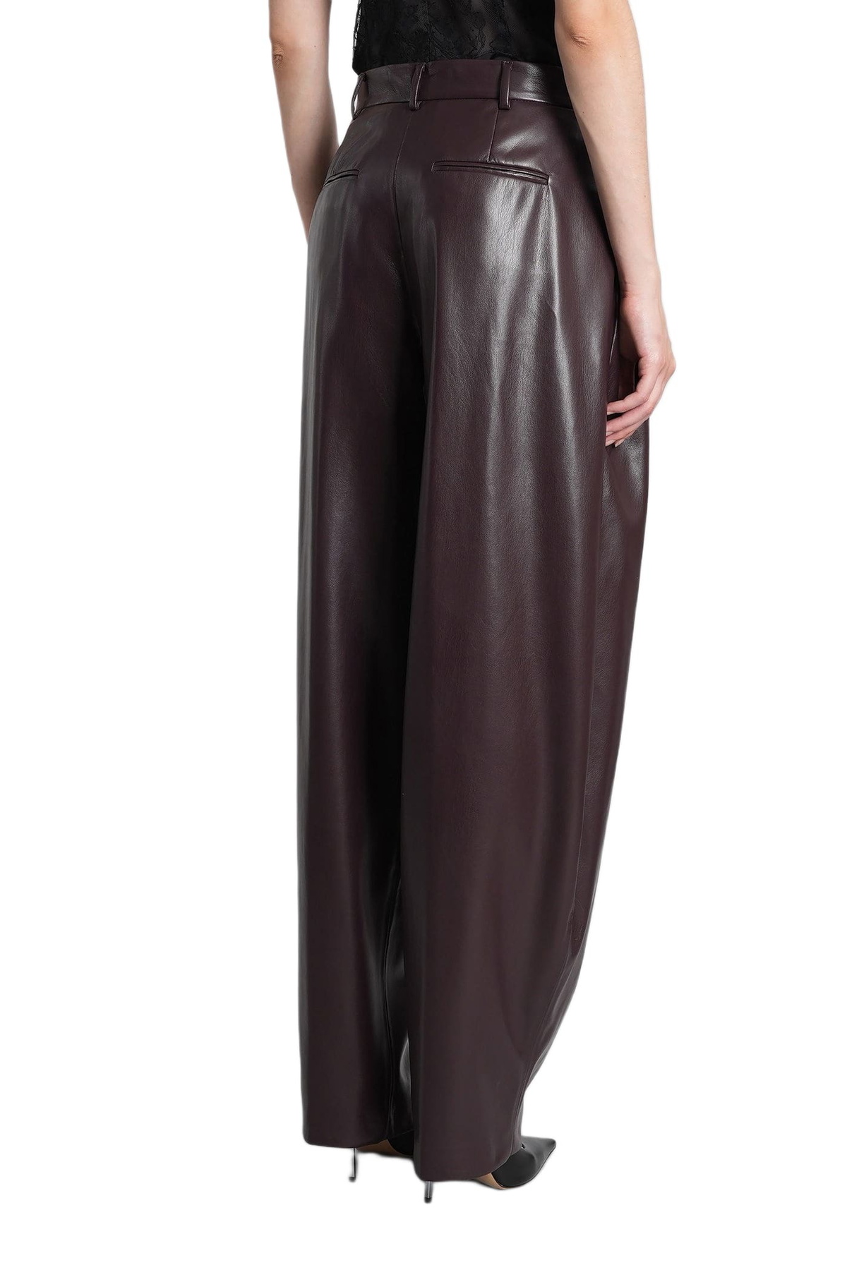 The Andamane Tracy-low Rise Pants In Bordeaux Polyester