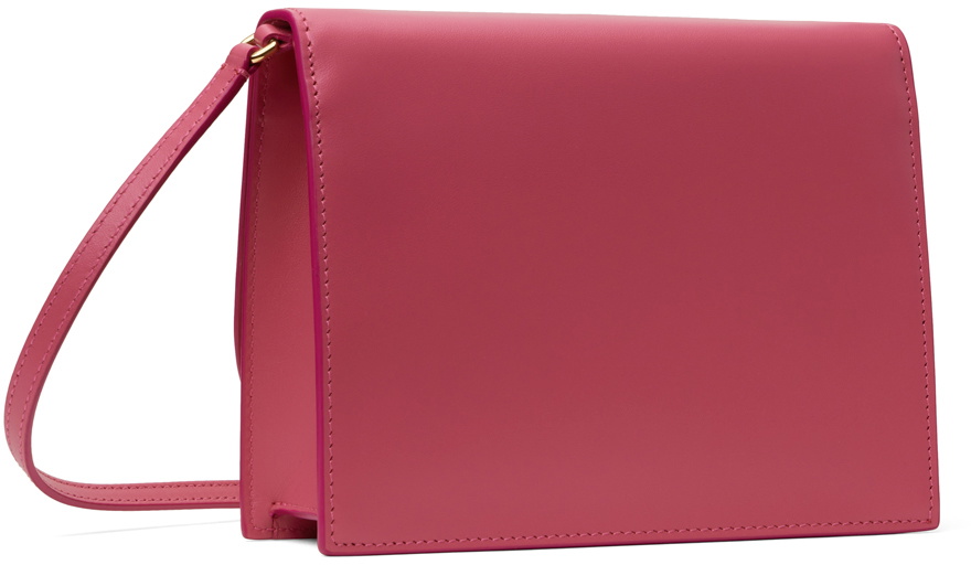 Dolce&Gabbana Pink Calfskin 'DG' Logo Crossbody Bag