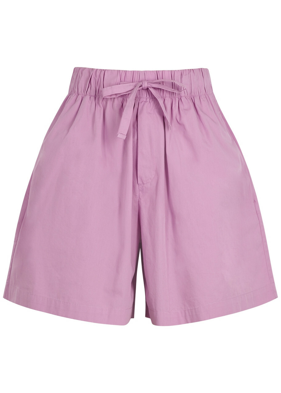 Tekla Unisex Poplin Pyjama Shorts Pink