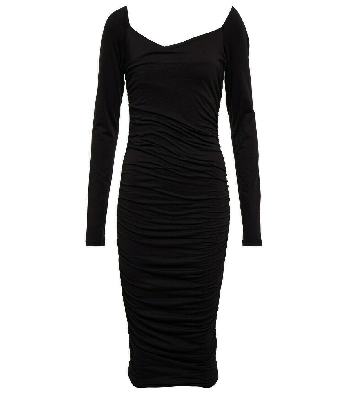 Velvet - Tori cotton-blend jersey midi dress Velvet