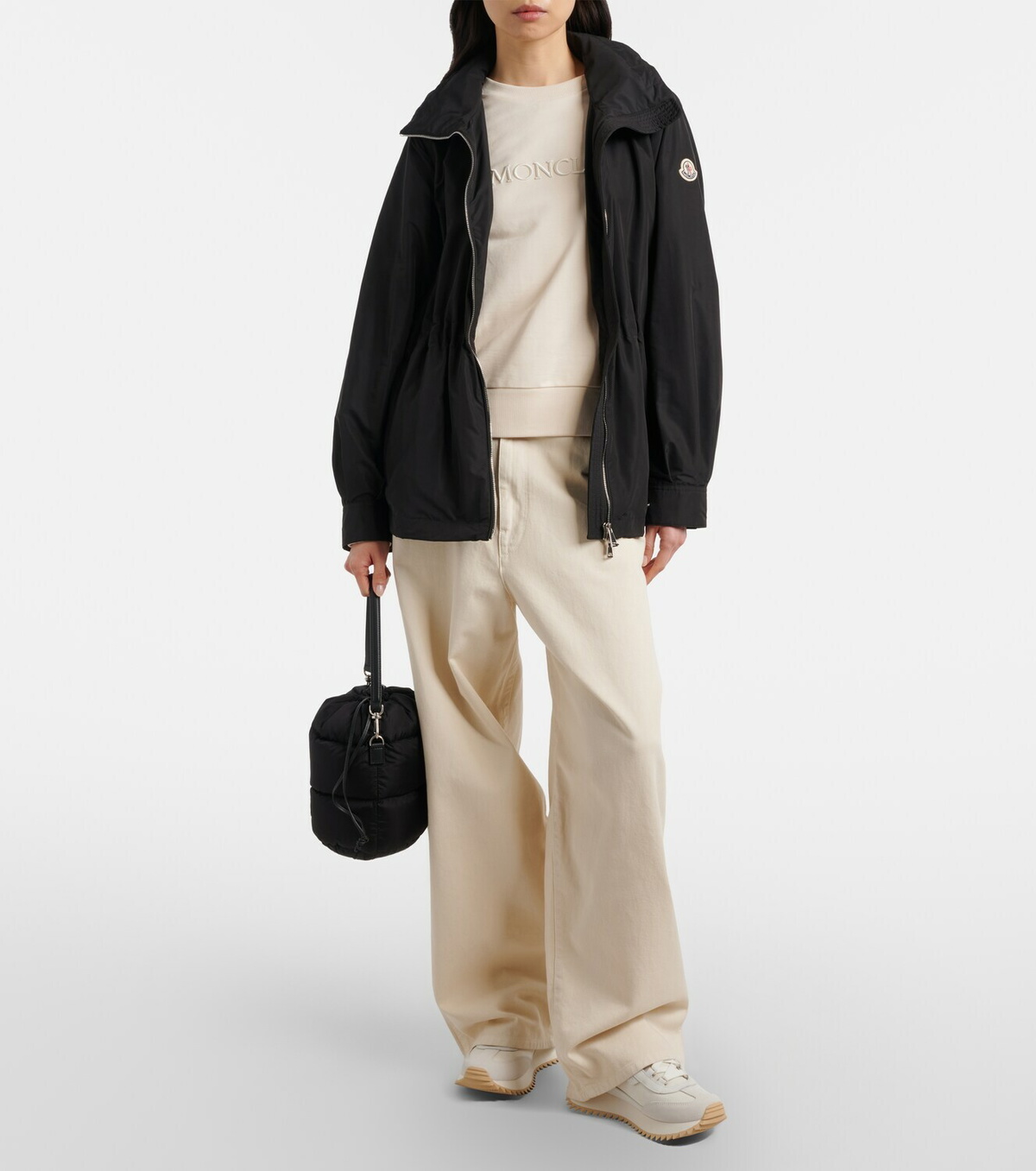 Moncler Pacey2 suede-trimmed sneakers