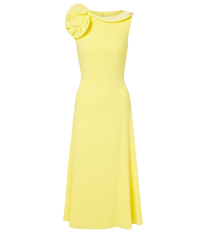 Photo: Roland Mouret Floral-appliqué cocktail dress