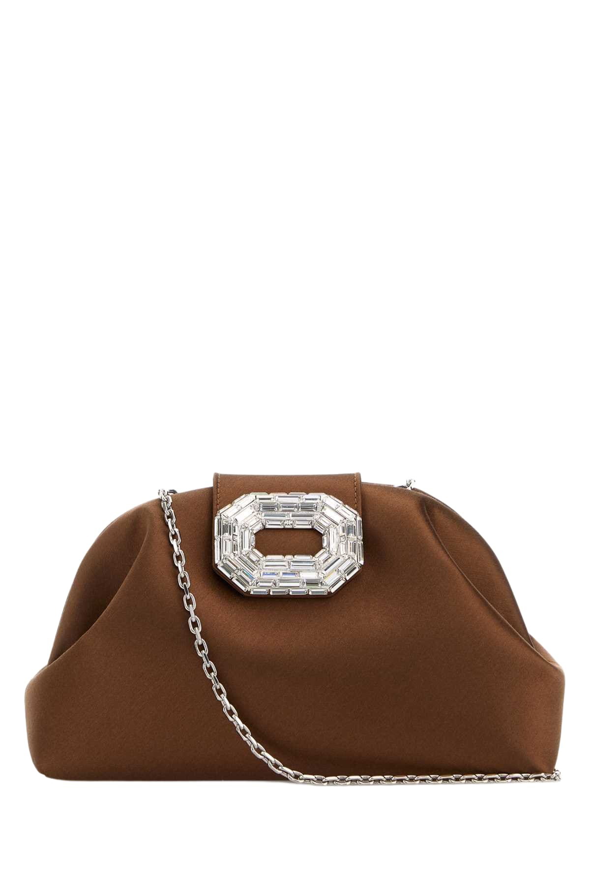 トートバッグ AMINA MUADDI Orange Satin Vittoria Crystal Handbag Amina Muaddi Orange Satin Vittoria Crystal Handbag Amina Muaddi