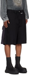 Maison MIHARA YASUHIRO Black Four Legs Shorts