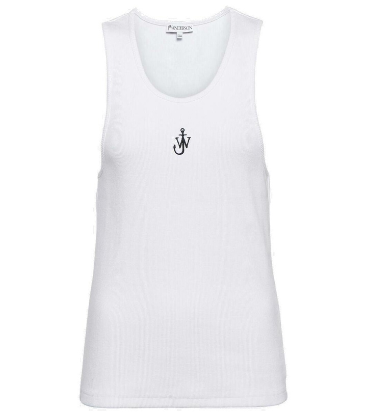 Photo: JW Anderson Logo embroidered cotton tank top
