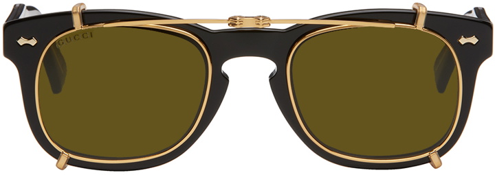 Photo: Gucci Black Round Sunglasses