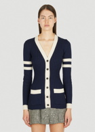 Ribbed Cardigan in Blue