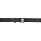 Burberry Black Plaque Belt