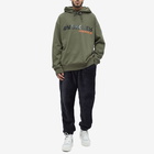 Moncler Grenoble Men's Hashtag Logo Popover Hoody in Green