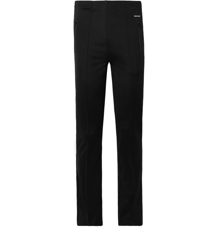 Photo: Balenciaga - Slim-Fit Stretch-Jersey Sweatpants - Black