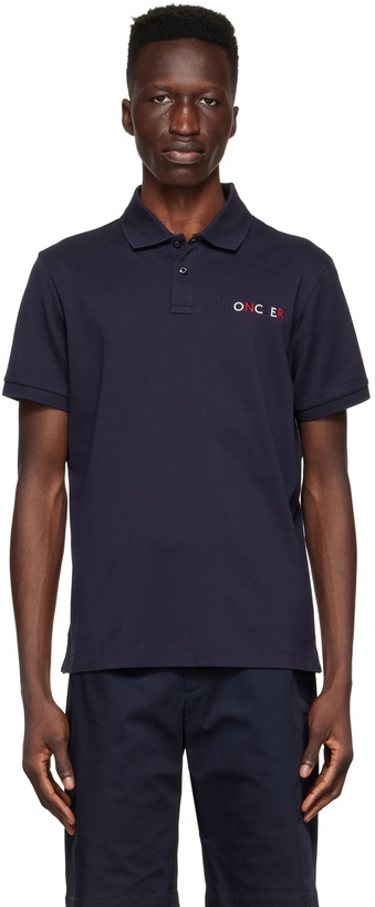 Photo: Moncler Navy Cotton Polo