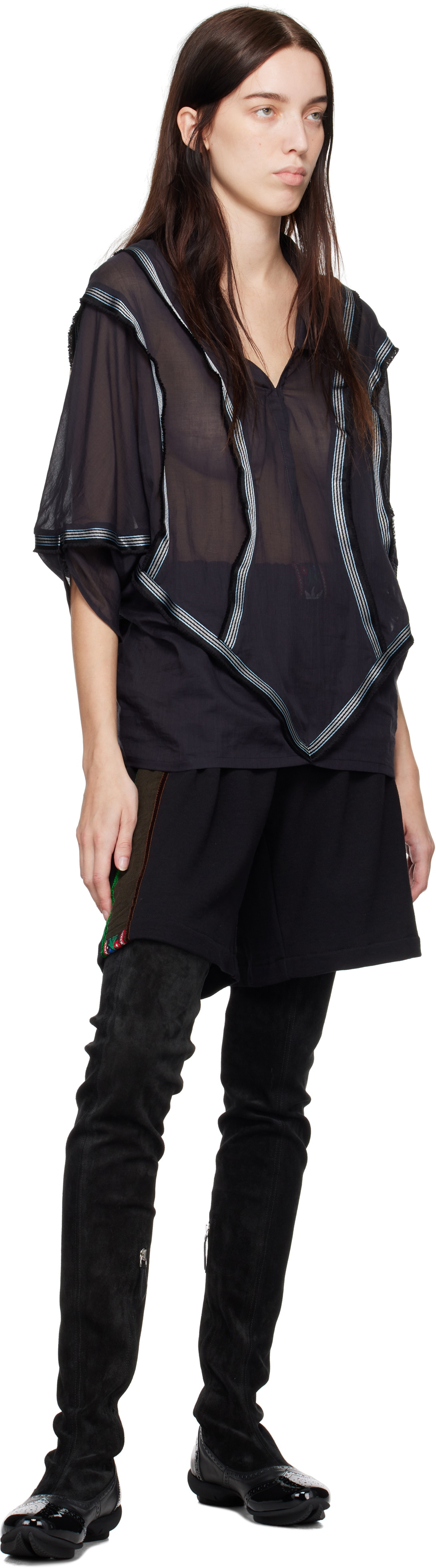 SC103 Black Lunge Shorts