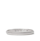 Le Gramme - Le 2 Brushed 18-Karat White Gold Ring - Men - Silver