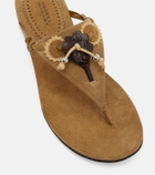 Isabel Marant Elato suede thong sandals