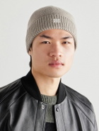 CELINE - Logo-Embroidered Wool and Cashmere-Blend Beanie
