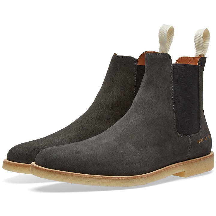 Photo: Common Projects Chelsea Boot Grey